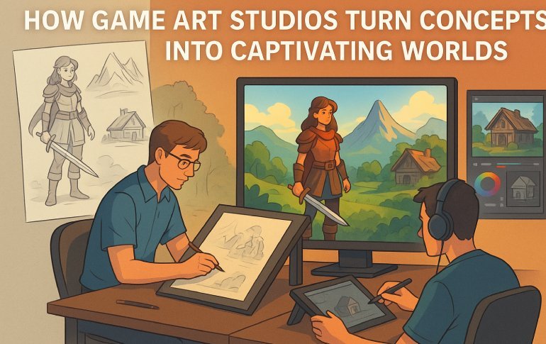 How Game Art Studios Turn Concepts into Captivating Worlds